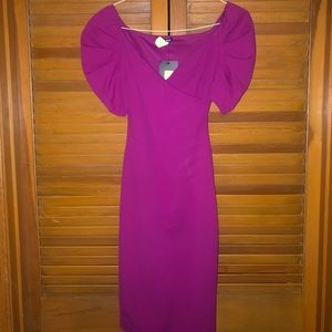 Magenta Shoulder Dress